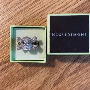 Ross Simons sterling silver skull ring